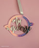 My Universe Coldplay x BTS Christmas Ornament - Iridescent & Mirror Acrylic