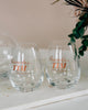 Personalized Lenox Tuscany Classic Decanter & Stemless Wine Glasses Barware Package, 3 Pc Set