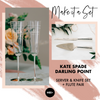 Gift Set Package: Kate Spade Darling Point Toasting Flute & Cake Server Set Package