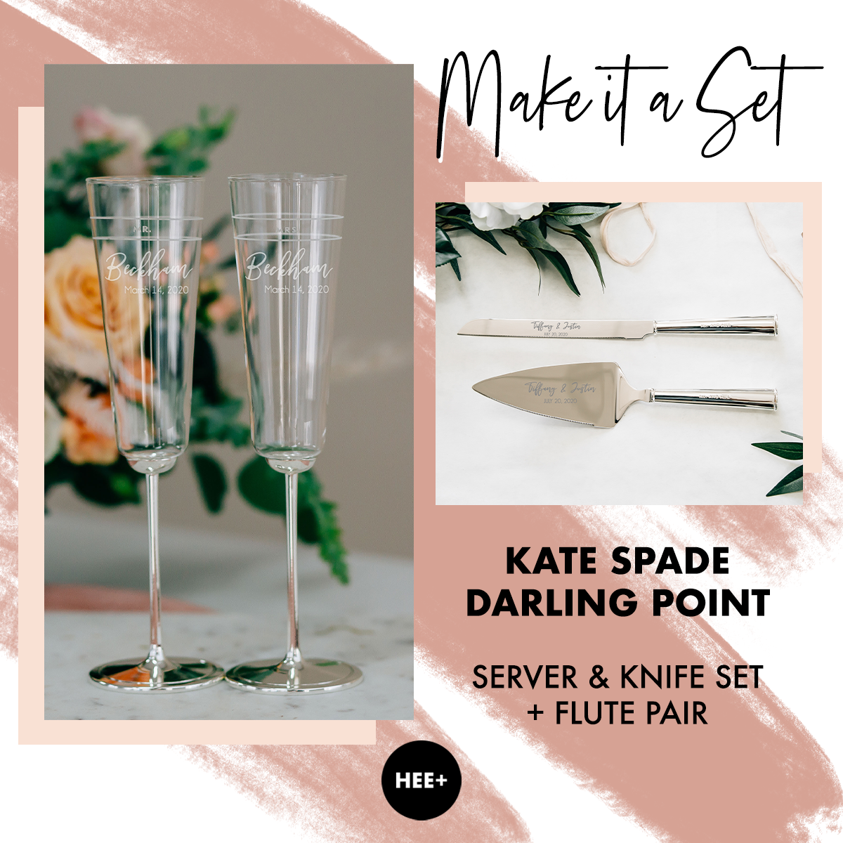Kate Spade New York Darling Point Flute Pair