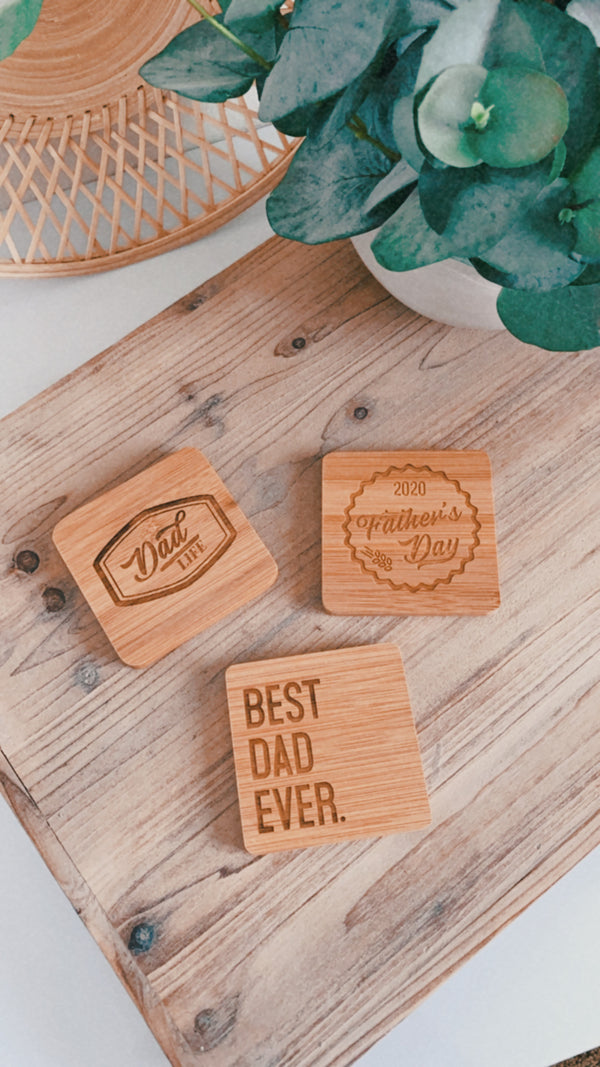 Father's Day Coasters - Set of 3