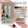 Gift Set Package: Kate Spade Grace Avenue Toasting Flute & Cake Server Set Package