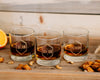 Set of 4 - Custom Engraved Whiskey Glass, Personalized Groomsmen DOF Glass