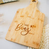 Darling Sparkle Custom Engraved Paddle Bamboo Cutting Board