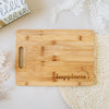 Happiness is Homemade Engraved Rectangle Bamboo Cutting Board