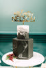 8" Custom Trendy Wedding Cake Topper, Acrylic