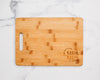 Personalized Bamboo Cutting Board, Custom Engraved Cheese Board, Haven Design