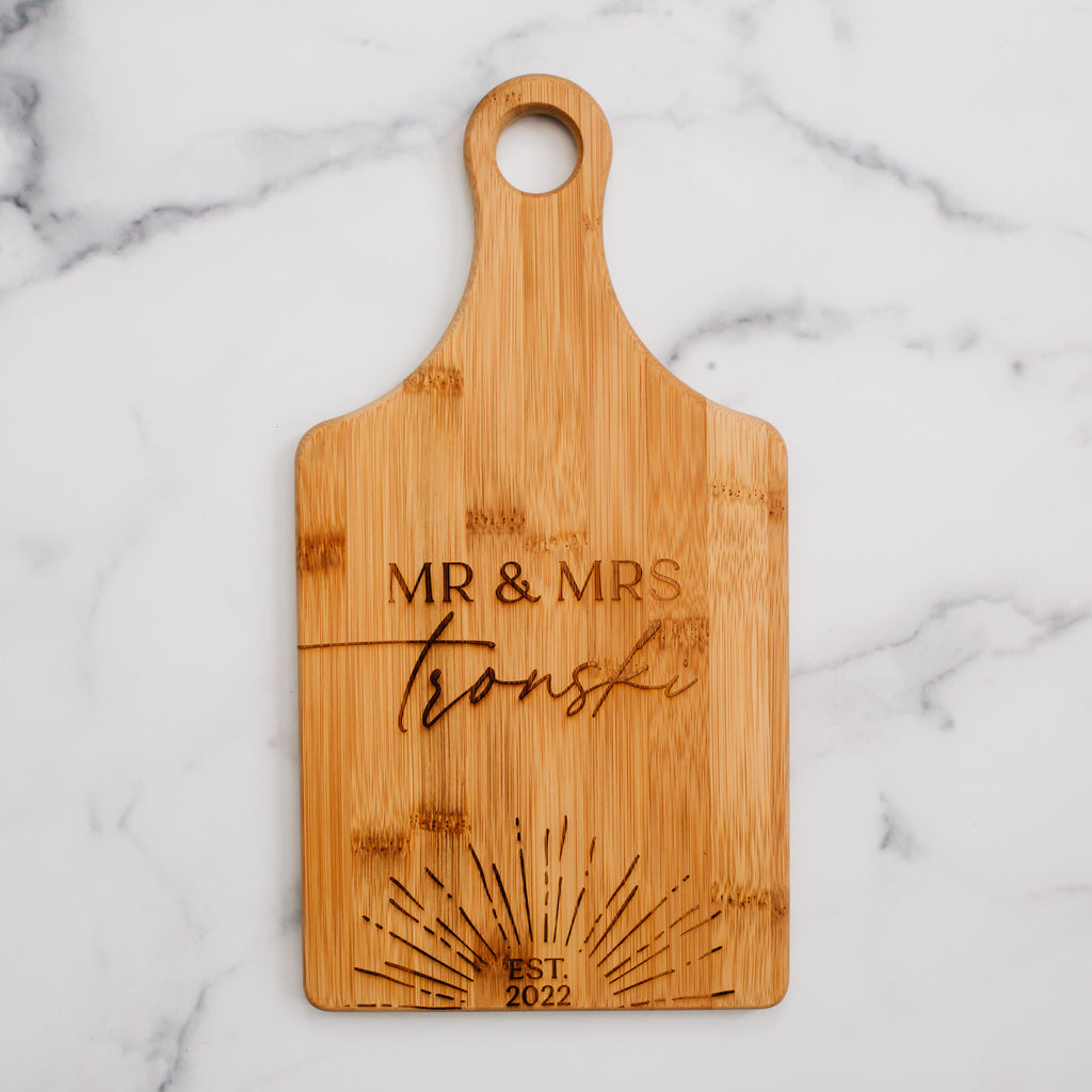 Personalized Engraved Bamboo Cutting Board