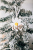 Flower Power Custom Name Christmas Ornament, Acrylic or Wood
