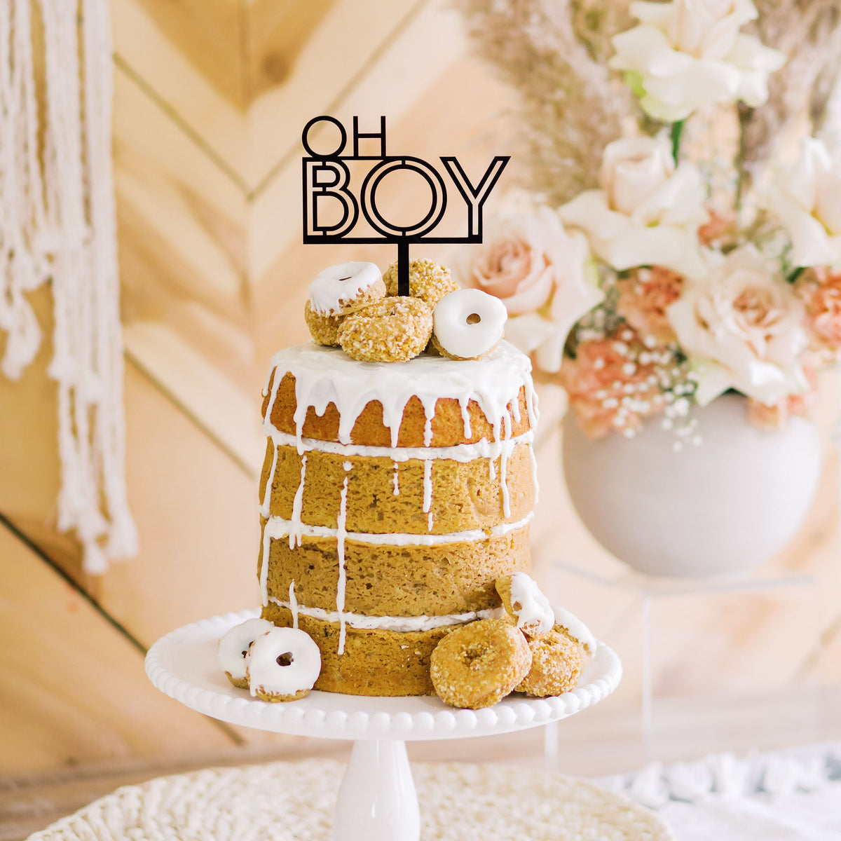 Oh boy baby shower clearance cake