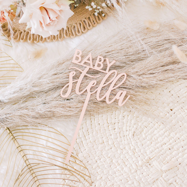 Baby Shower Cake Toppers – Happily Ever Etched