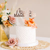 7" Custom Mr & Mrs Last Name Wedding Cake Topper, Acrylic - Darling Collection