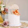 5.5" Half Circle Wedding Cake Topper, Double Layer Acrylic - Darling Collection