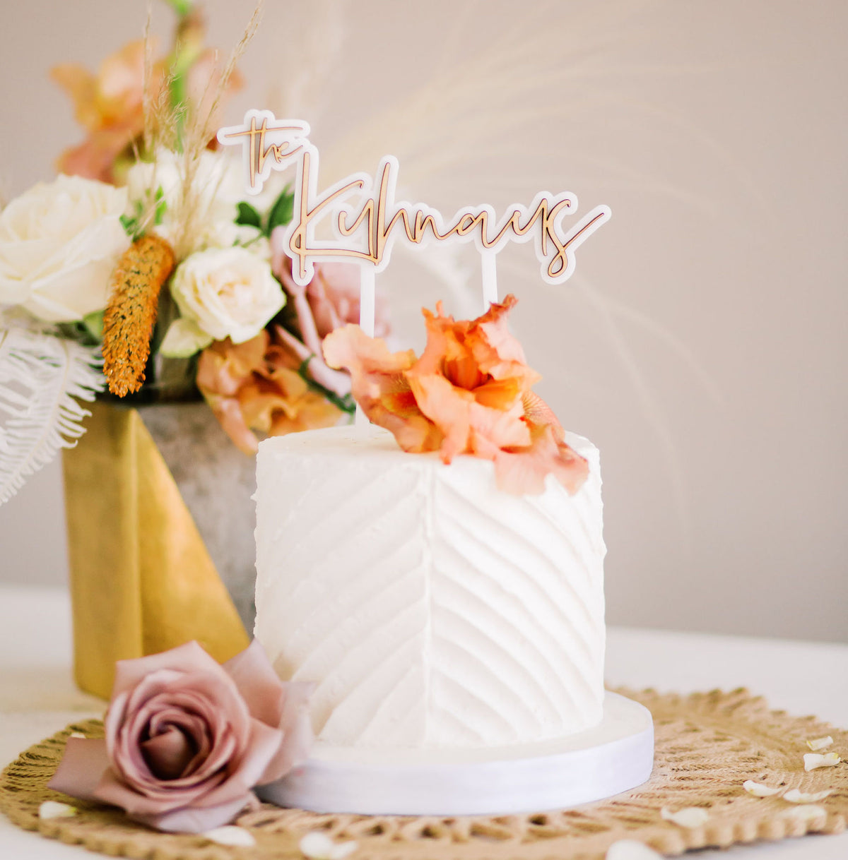 7″ Wedding Cake (Single Layer) | Just Dough It!