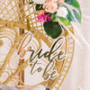 Bride to Be Chair Sign Bridal Shower Decor, Double Layer Acrylic