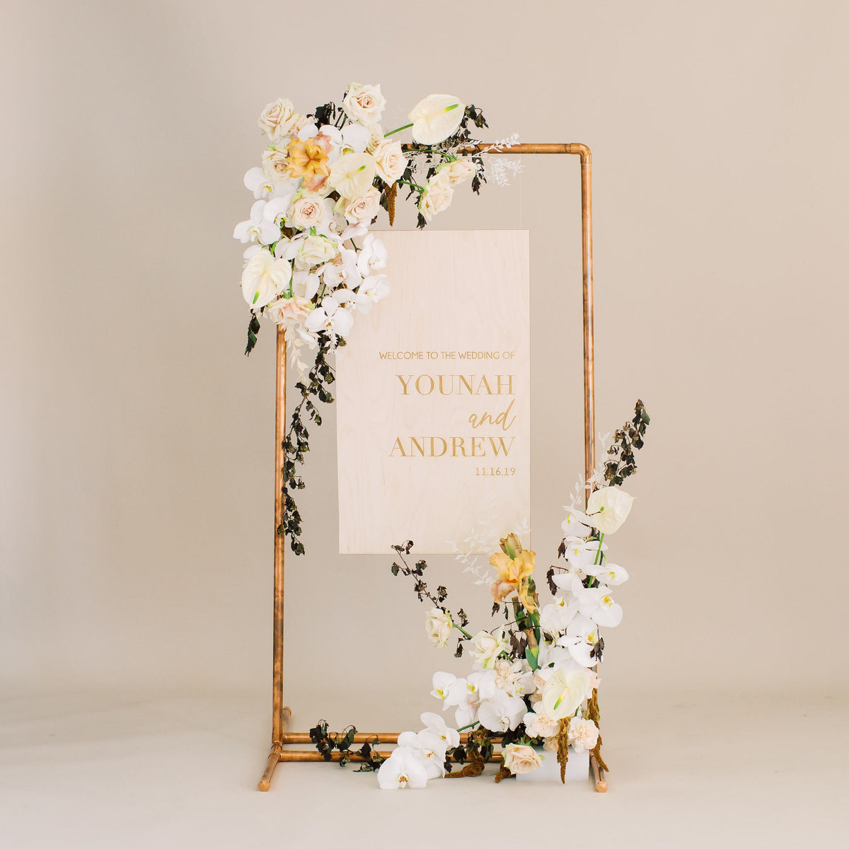 Arch Engraved Acrylic Wedding Invitations