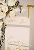 2 Piece Welcome Wedding Sign, Wood or Acrylic - Malibu Collection