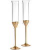 Vera Wang Love Knots Gold Champagne Glasses, Set of 2