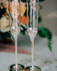 Vera Wang Love Knots Silver Champagne Glasses