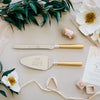 Gift Set Package: Vera Wang With Love Gold Toasting Flute & Cake Server Set Package