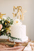 6" Blushing Mr & Mrs Cake Topper, Acrylic