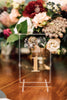 Floral Acrylic Table Number, Vertical