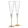 Wedgwood Vera Wang With Love Gold Toasting Flute, Pair