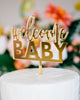 5" Welcome Baby Cake Topper - Blushing, Acrylic or Wood